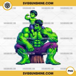 Hulk Dad And Son PNG, Hulk Daddy PNG, Hulk Father's Day PNG