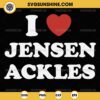 I Love Jensen Ackles SVG PNG File