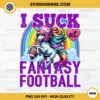 I Suck at Fantasy Football PNG, Unicorn Football PNG, Unicorn Rainbow PNG