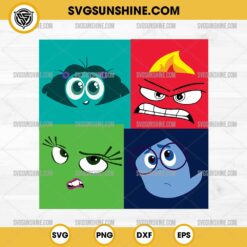 Inside Out Characters Face SVG PNG DXF EPS