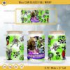 It's Showtime Beetlejuice Can Glass Wrap 16oz PNG