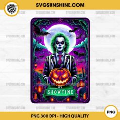 It's Showtime Beetlejuice PNG, Beetlejuice Pumpkin Halloween PNG