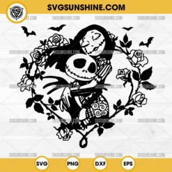 Jack And Sally SVG, The Nightmare Before Christmas SVG, Halloween Couple SVG