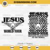 Jesus World Tour SVG, Trendy Christian SVG, Jesus SVG, Religious SVG, Faith SVG