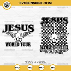 Jesus World Tour SVG, Trendy Christian SVG, Jesus SVG, Religious SVG, Faith SVG