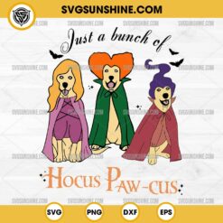 Just a Bunch of Hocus Paw-cus SVG, Hocus Pocus Dog SVG, Halloween SVG