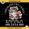 Childless Cat Ladies Kamala 2024 PNG, Cat American Flag PNG, Kamala Harris Cat Lettering PNG