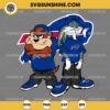 Looney Tunes Tasmanian Devil And Bugs Bunny Buffalo Bills Football SVG