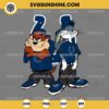 Looney Tunes Tasmanian Devil And Bugs Bunny Indianapolis Colts Football SVG