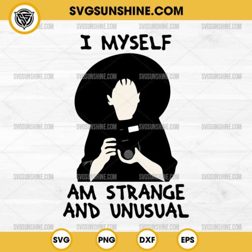 Lydia Deetz I Myself Am Strange And Unusual SVG