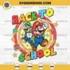 Mario And Luigi Back To School SVG, Super Mario Back To School SVG PNG