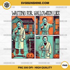 Michael Myers Coffee Waitting For Halloween Like PNG File