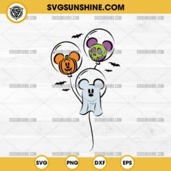 Mickey Balloons Halloween SVG, Halloween Magic Mouse Balloons SVG