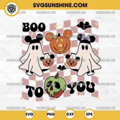 Mickey Boo Ghost SVG, Boo To You Disney Halloween SVG, Pumpkin Mouse Head SVG