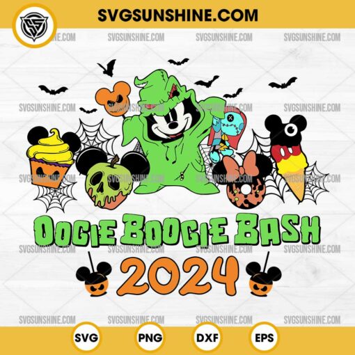 Mickey Oogie Boogie Bash SVG, Disney Halloween 2024 SVG, Mickey Halloween Oogie Boogie SVG