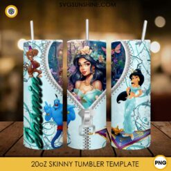 Jasmine Disney Princess 20oz Tumbler Wrap PNG File