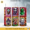 3D Halloween Horror Characters Tumbler Wrap PNG