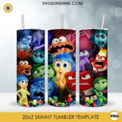 Inside Out 20oz Tumbler Wrap PNG File