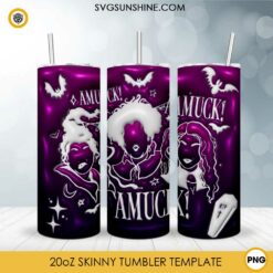 3D Amuck Amuck Amuck Hocus Pocus Tumbler Wrap PNG