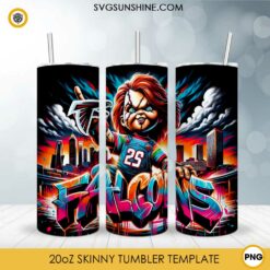 Chucky Atlanta Falcons Football 20oz Tumbler Wrap PNG File