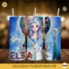 Elsa Frozen 20oz Tumbler Wrap PNG File