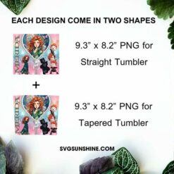 Merida Disney Princess 20oz Tumbler Wrap PNG File