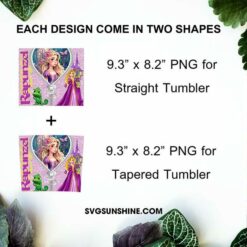 Rapunzel Disney Princess 20oz Tumbler Wrap PNG File