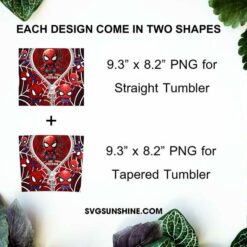 Spider Man Zipper 20oz Tumbler Wrap PNG File