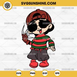 Peso Pluma Freddy Krueger SVG, Peso Pluma Horror Halloween SVG, Freddy Krueger SVG