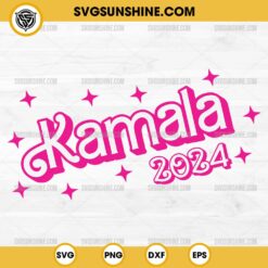 Pink Barbie Kamala 2024 SVG, Kamala Harris 2024 SVG, Pink Kamala Harris SVG