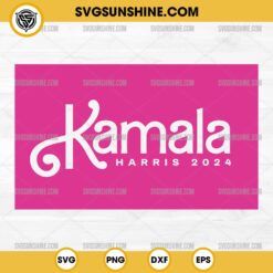 Pink Kamala Harris 2024 SVG Cut Files For Cricut Silhouette