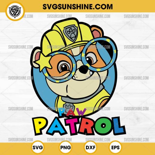 Rubble Paw Patrol SVG, Rubble SVG, Paw Patrol SVG