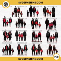 15 Designs Ghostface Family PNG, Ghostface PNG, Halloween Family PNG Bundle