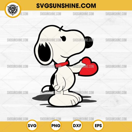 Snoopy Heart Lover SVG, Snoopy Valentine Day SVG