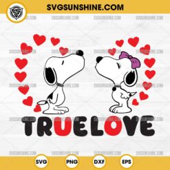 Snoopy True Love SVG, Snoopy Valentine SVG