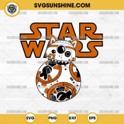 Star Wars BB8 Robot Cat SVG, Cat Star Wars SVG PNG