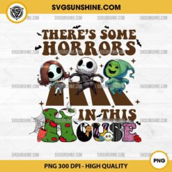 There's Some Horrors In This House PNG Designs, The Nightmare Before Christmas PNG, Jack and Sally Oogie Boogie Dancing PNG