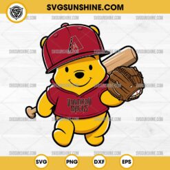 Winnie The Pooh Arizona Diamondbacks Baseball SVG PNG File