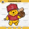 Winnie The Pooh Boston Red Sox Baseball SVG PNG File