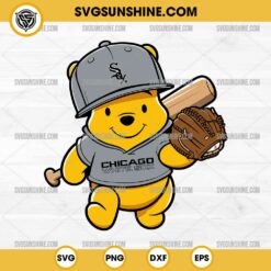 Winnie The Pooh Chicago White Sox Baseball SVG PNG File