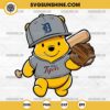 Winnie The Pooh Detroit Tigers Baseball SVG PNG File