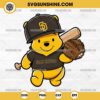 Winnie The Pooh San Diego Padres Baseball SVG PNG File