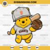 Winnie The Pooh San Francisco Giants Baseball SVG PNG File