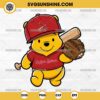 Winnie The Pooh St Louis Cardinals Baseball SVG PNG File