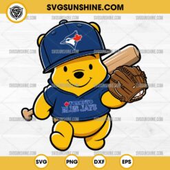 Winnie The Pooh Toronto Blue Jays Baseball SVG PNG File