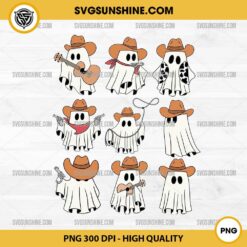 Boo Ghost Western Halloween PNG, Cowboy Ghost Halloween PNG, Howdy Halloween PNG, Boo Haw Ghost PNG