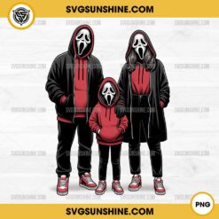 Scream Ghostface Daughter And Dad Mom PNG, Mom Dad Daughter Ghostface PNG