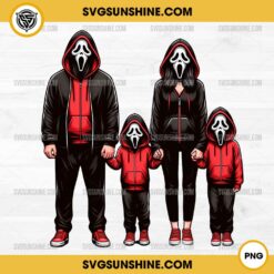 Horror Ghostface Family Halloween PNG, Scream Ghostface PNG Sublimation