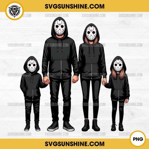 Jason Voorhees Family Png, Jason Dad Mom Halloween Png Sublimation