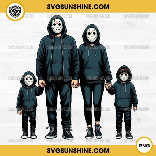 Jason Voorhees Png, Family Png, Halloween Png Sublimation